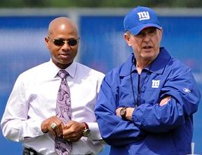 Jerry Reese and Tom Coughlin